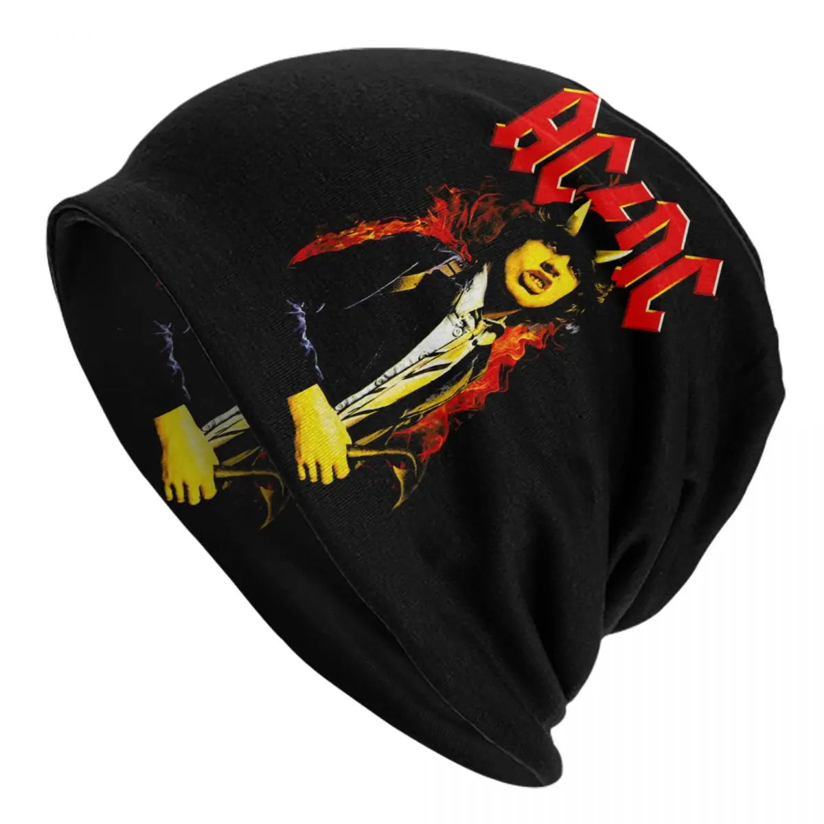 Bonnet Rétro Rock AC/DC - Tricot Hiver Heavy Metal Unisexe