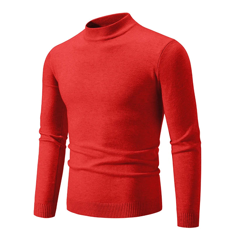 Pull Col Roulé Tricoté Homme Femme - Demi Col Haute Qualité Automne Hiver Unisexe