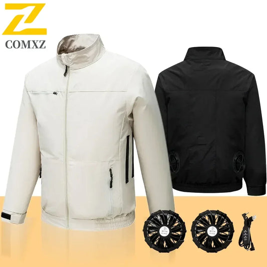 Veste Ventilateur USB Homme Femme - Climatisation Refroidissement Corps Pêche Travail