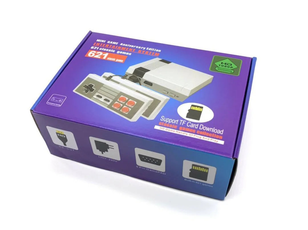 Console de Jeu Rétro HD - 621 Jeux Classiques Intégrés avec Sortie HDMI