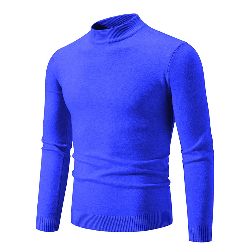 Pull Col Roulé Tricoté Homme Femme - Demi Col Haute Qualité Automne Hiver Unisexe