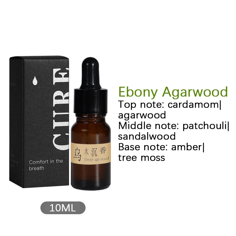 Incense Scented Natural Essential Oil Aromatherapy with Glass Dropper Black Walnut Wood Sticks Car Air Freshener Perfume