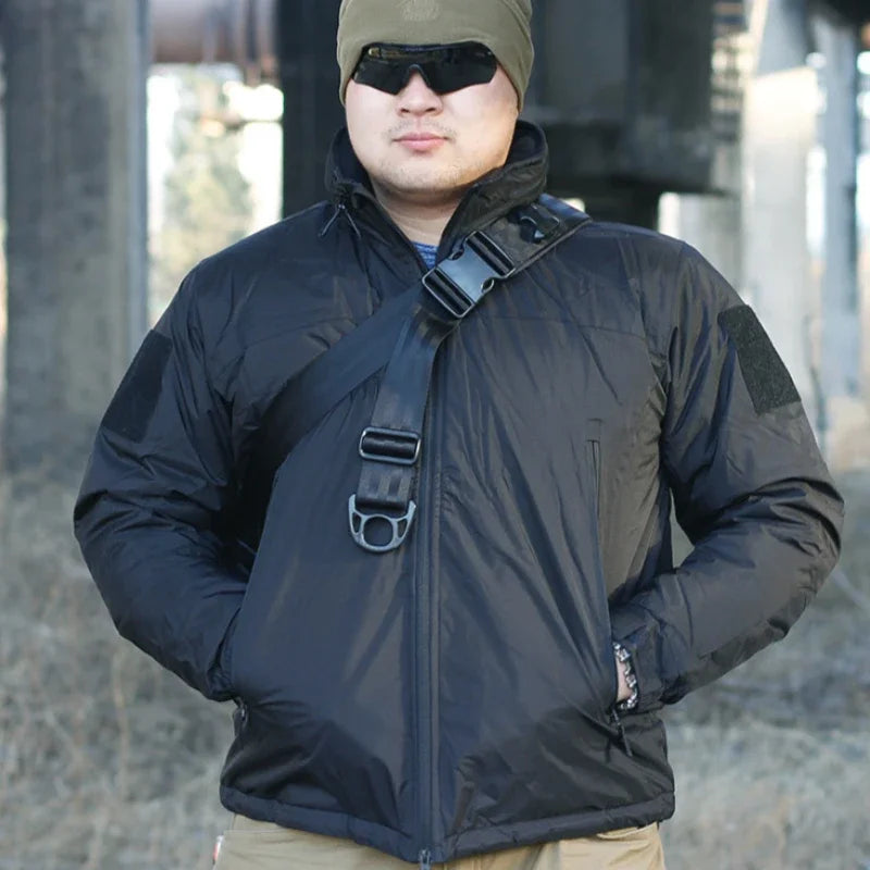 Veste Hiver Niveau 7 Tactique Homme - Doudoune Militaire Imperméable Chasse Randonnée