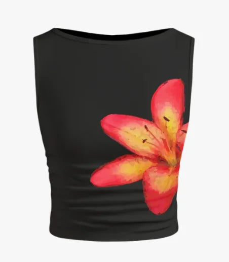 Robe Bal Violet Licou Volants - Dos Nu Mousseline Longue Soirée Été