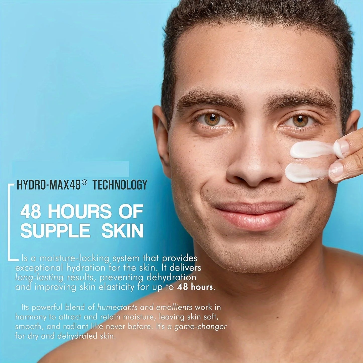 Men's Anti-Aging Face Cream - Hyaluronic Acid Collagen Vitamin E