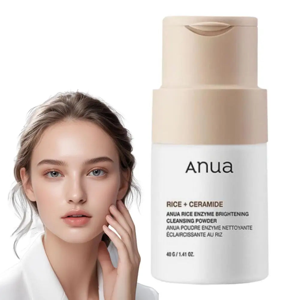 ANUA Poudre Enzyme Riz Éclaircissante - Nettoyant Exfoliant Céramide 40g
