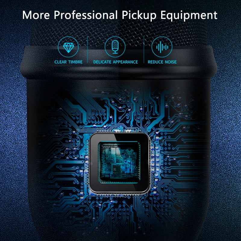 Microphone USB Studio Professionnel - Condensateur PC Streaming Gaming Karaoké Podcast