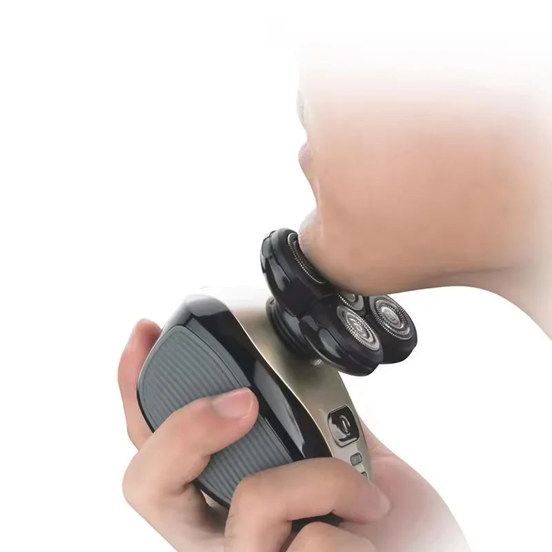 Rasoir Électrique 5 Lames USB Rechargeable - Acier Inoxydable Barbe Maison