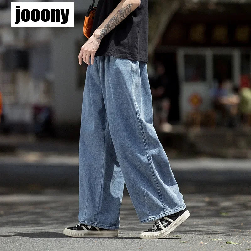 Jean Homme Hip Hop Streetwear Cargo - Jambe Large Baggy