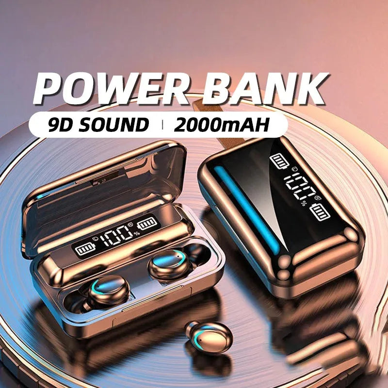 TWS F9-5 Écouteur Bluetooth 5.3 Casque Sans Fil Hifi Stéréo dehors Étanche Écouteurs Casque Prothèses Auditives Avec Micro Mains Libres