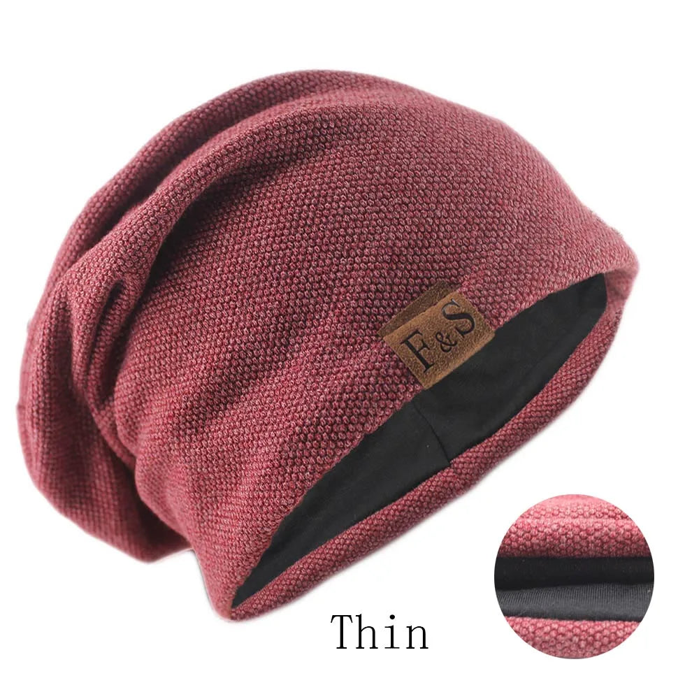 Mode Bonnet chapeau pour hommes et femmes automne tricoté couleur unie Skullies bonnets printemps décontracté doux Turban chapeaux Hip Hop Bonnet