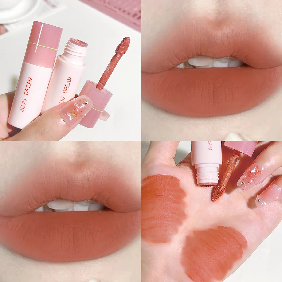 JUJU DREAM Rouge à Lèvres Mat - 6 Couleurs Velours Longue Tenue