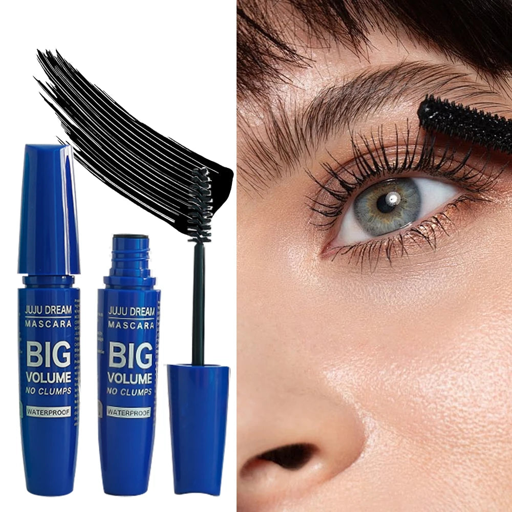 JUJU DREAM Mascara 4D Fibres - Volume Allongement Imperméable Noir Intense