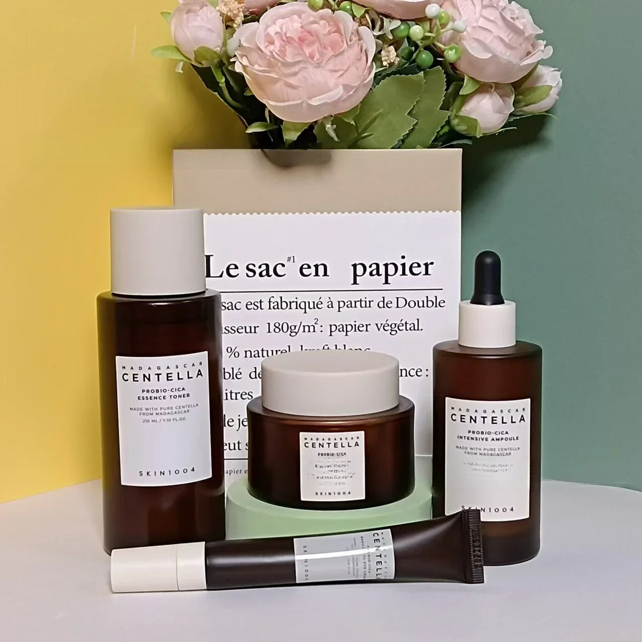 SKIN1004 Brown Series Centella Asiatica Probiotic - Kit 4 Produits Anti-Acné