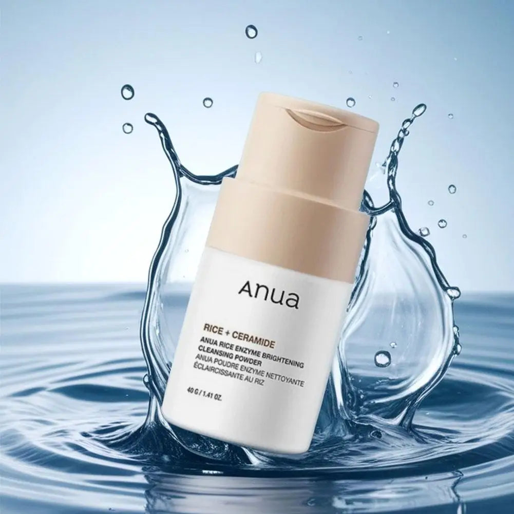 ANUA Poudre Enzyme Riz Éclaircissante - Nettoyant Exfoliant Céramide 40g