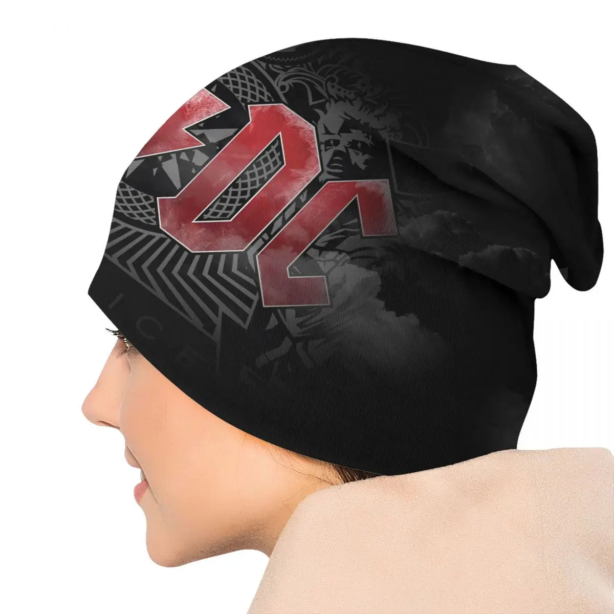 Bonnet Rétro Rock AC/DC - Tricot Hiver Heavy Metal Unisexe