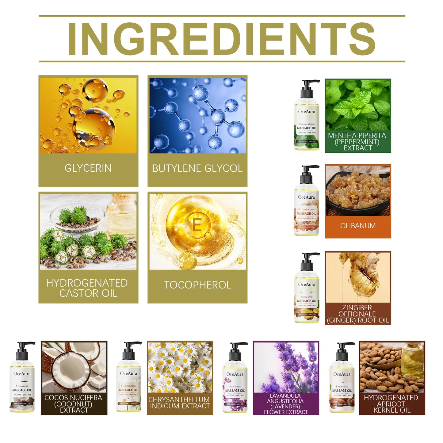 100ml Plant Body Massage Oil - Natural Firming Dry Skin