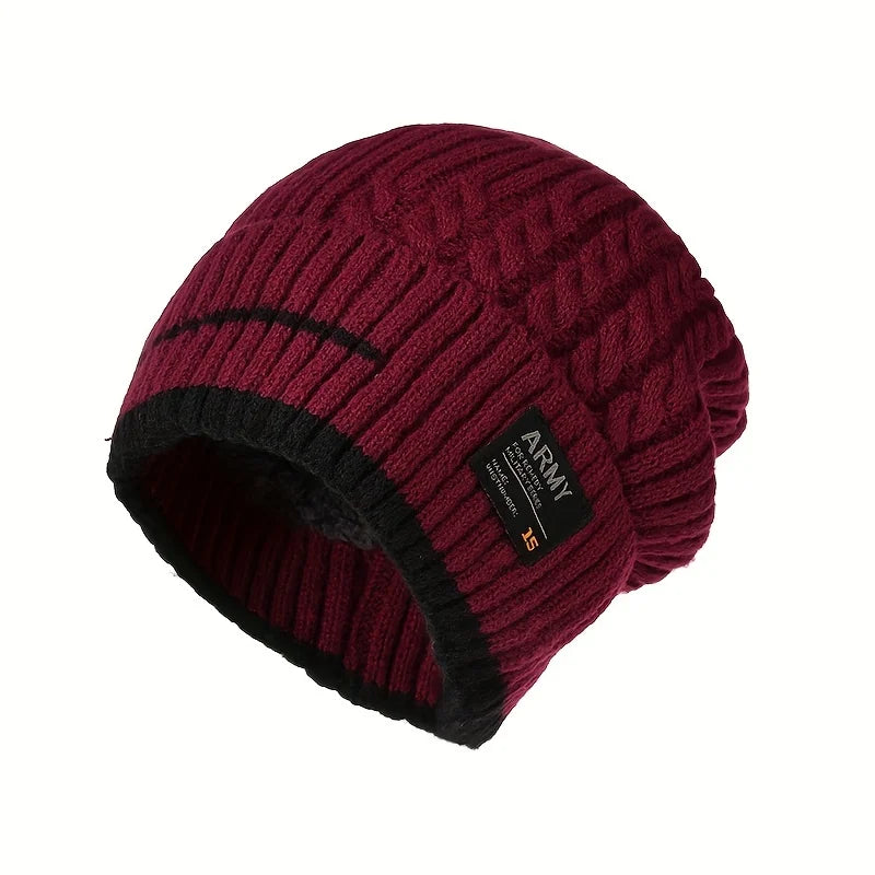 Bonnet tricoté pour hommes et femmes, Bonnet épais, Skullies, hiver 2023
