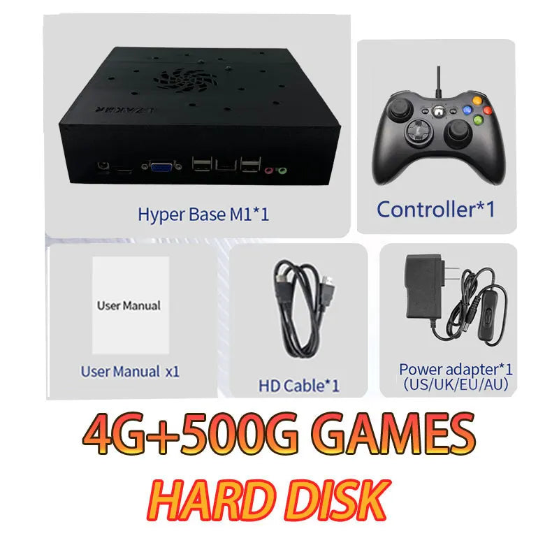 Console de Jeu Rétro X8 500GB - 70000+ Jeux Wii PS2 PSP GameCube 4K Plug & Play