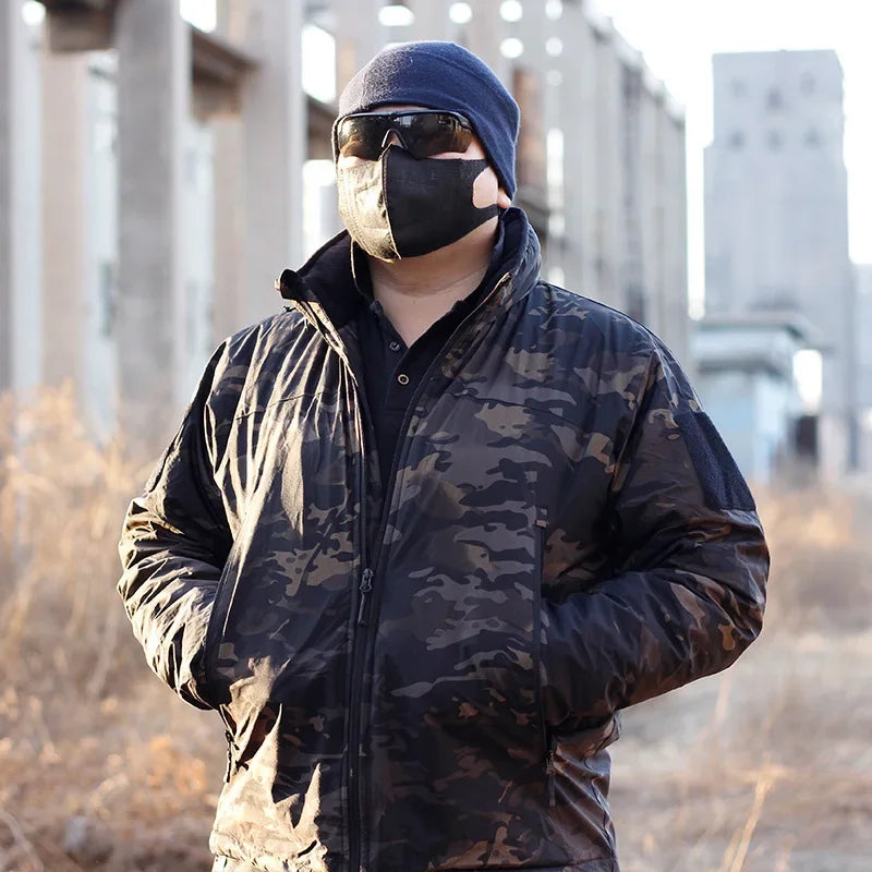 Veste Hiver Niveau 7 Tactique Homme - Doudoune Militaire Imperméable Chasse Randonnée