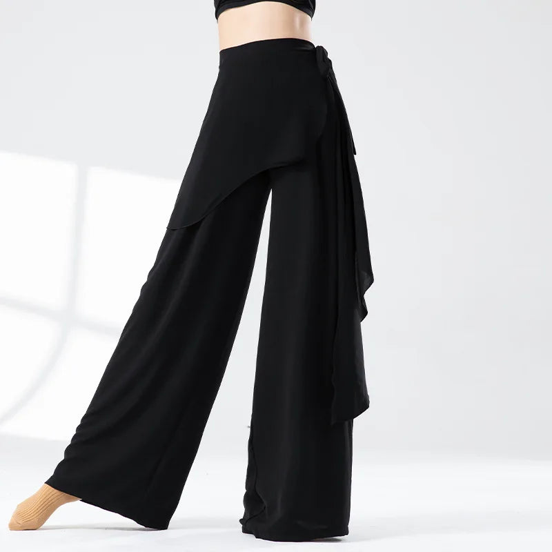 Pantalon Danse Femme Évasé - Micro Jupe Entraînement