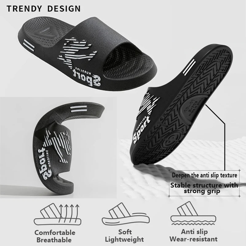 Pantoufles Sport Homme Été - Tongs Plage Semelle Souple Antidérapantes