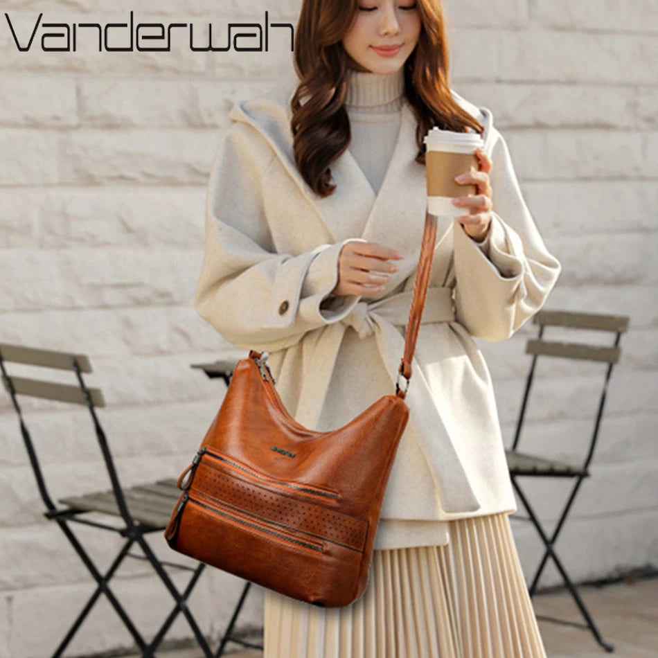 Sacs à main en cuir de luxe pour femmes, sacs à main de styliste de bonne qualité pour dames, porté croisé, 2024