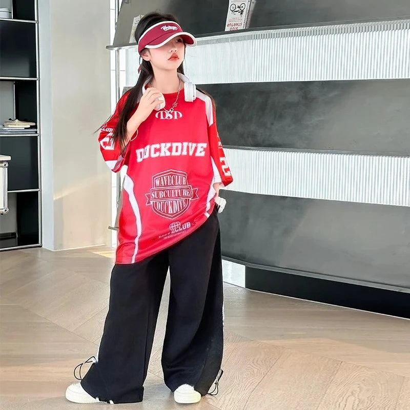 Ensemble Hip Hop Enfant Fille - Tenue Danse Streetwear