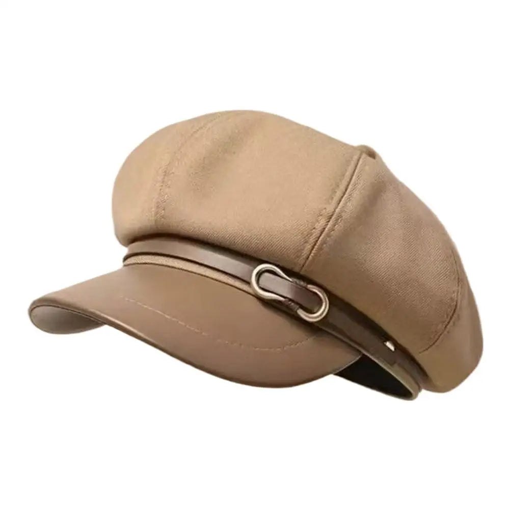 Béret Britannique Rétro Femme - Casquette Octogonale Printemps Automne