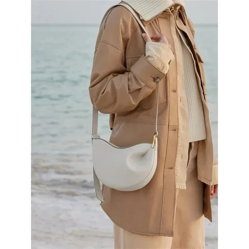 Sac à pois populaire, sac accoudoir, sac femme, sac à bandoulière simple, sac design de niche