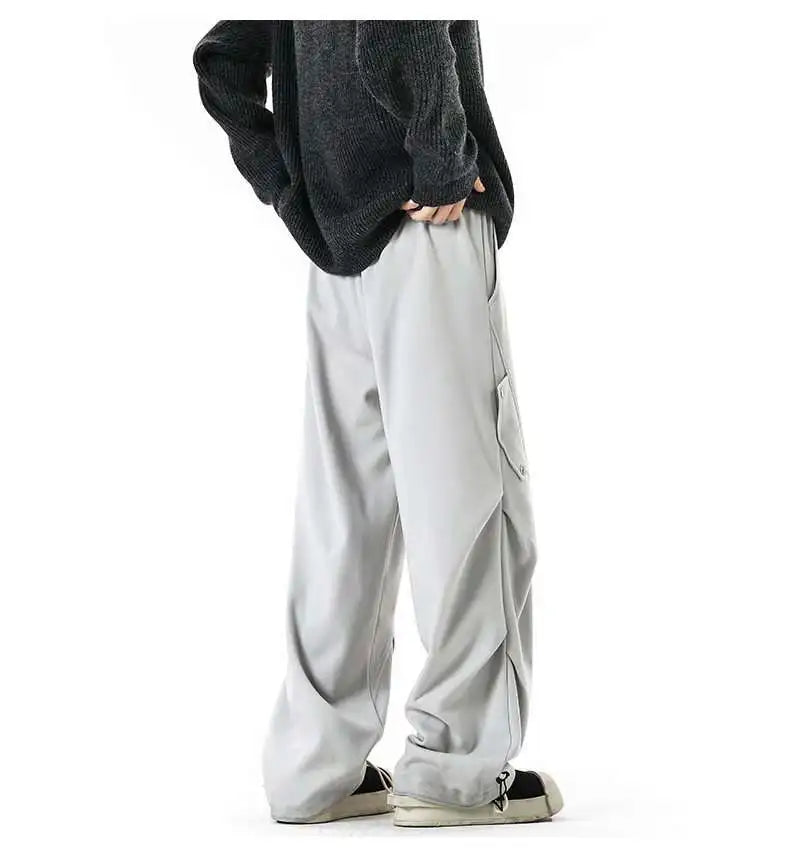 Pantalon Cargo Homme Streetwear - Jambe Large Automne-Hiver