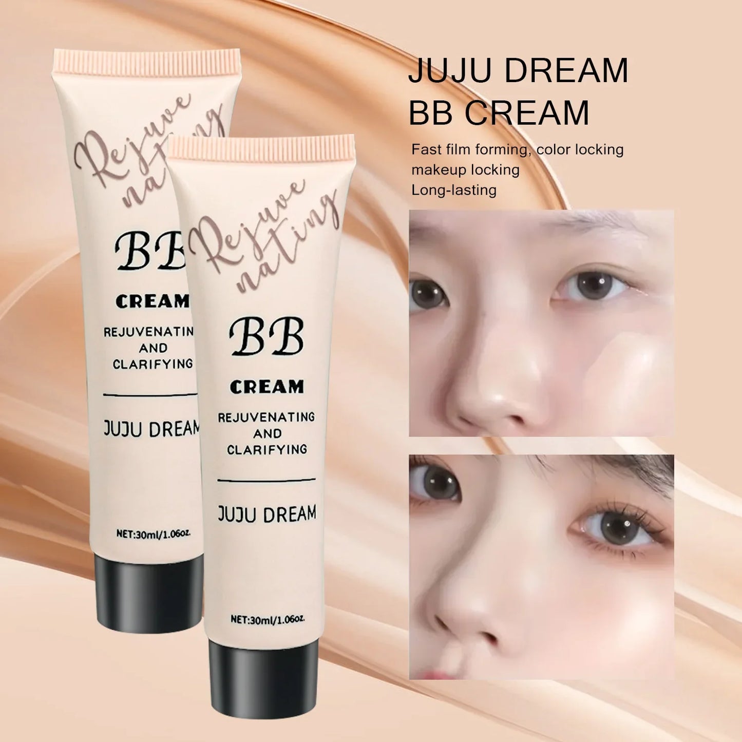 JUJU DREAM BB Crème 3-en-1 - Hydratant Fond de Teint Contrôle Sébum