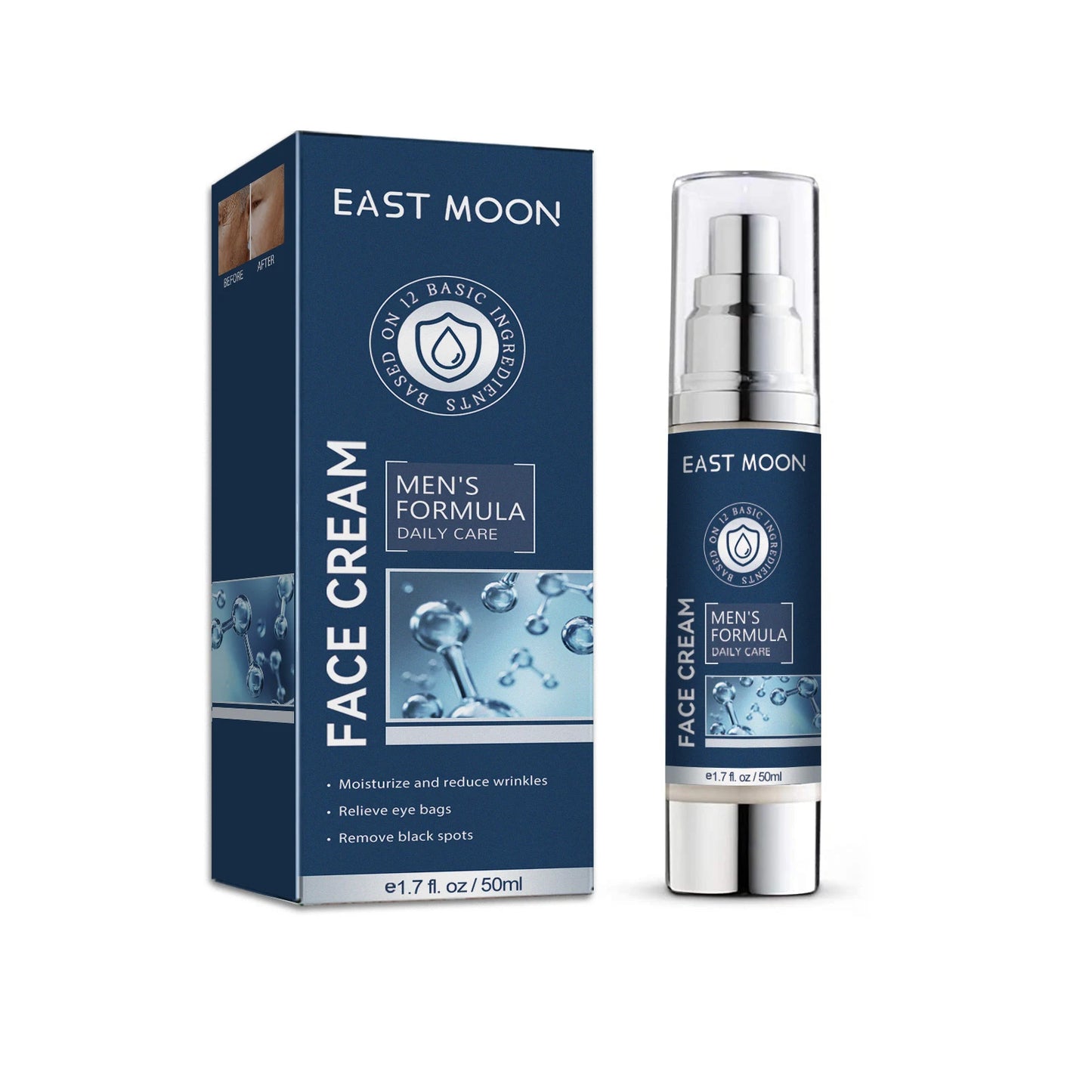 6 in 1 Men's Face Moisturizer - Anti-Aging Collagen
