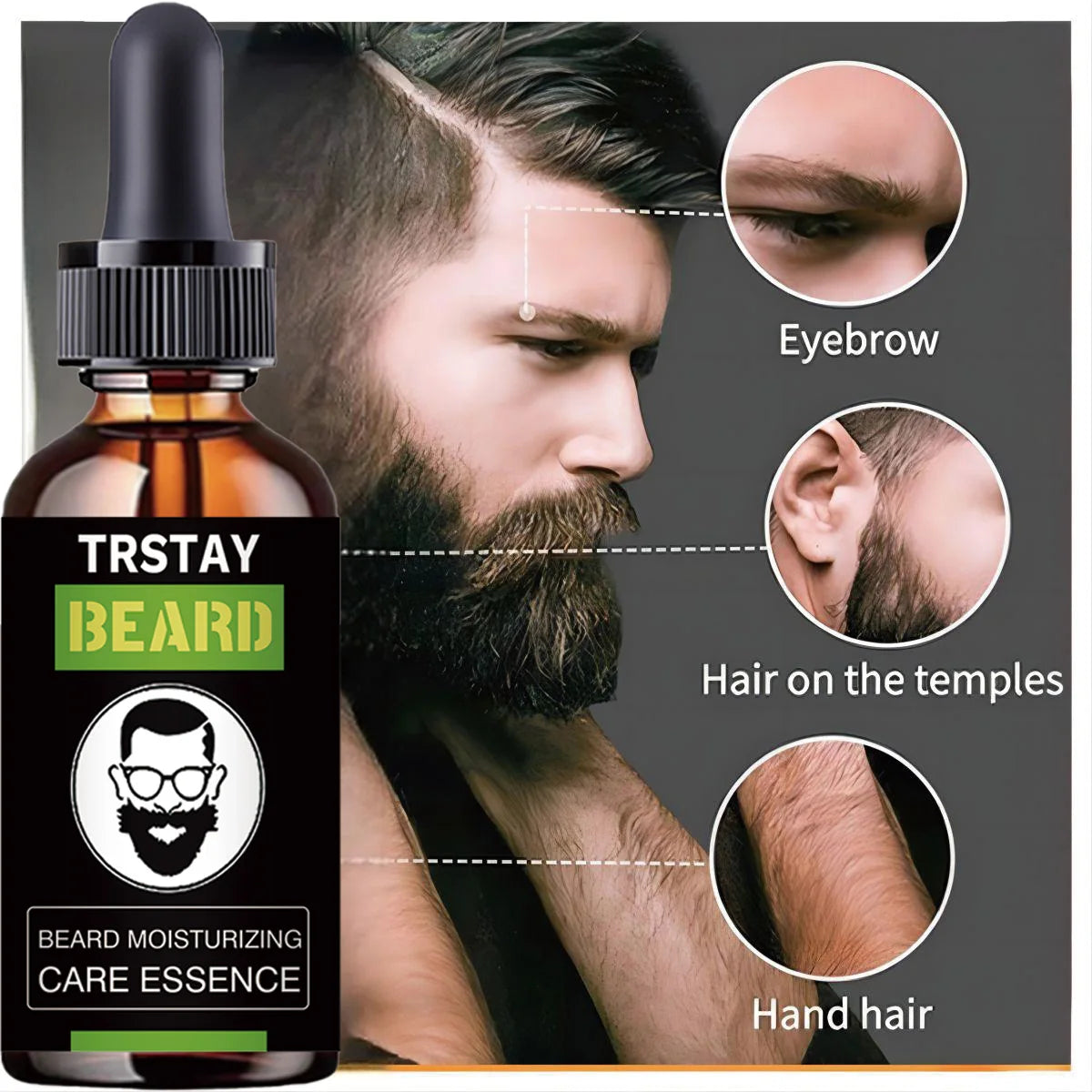 Moisturizing Beard Essence for Men - Nourishing Anti-Dryness Care