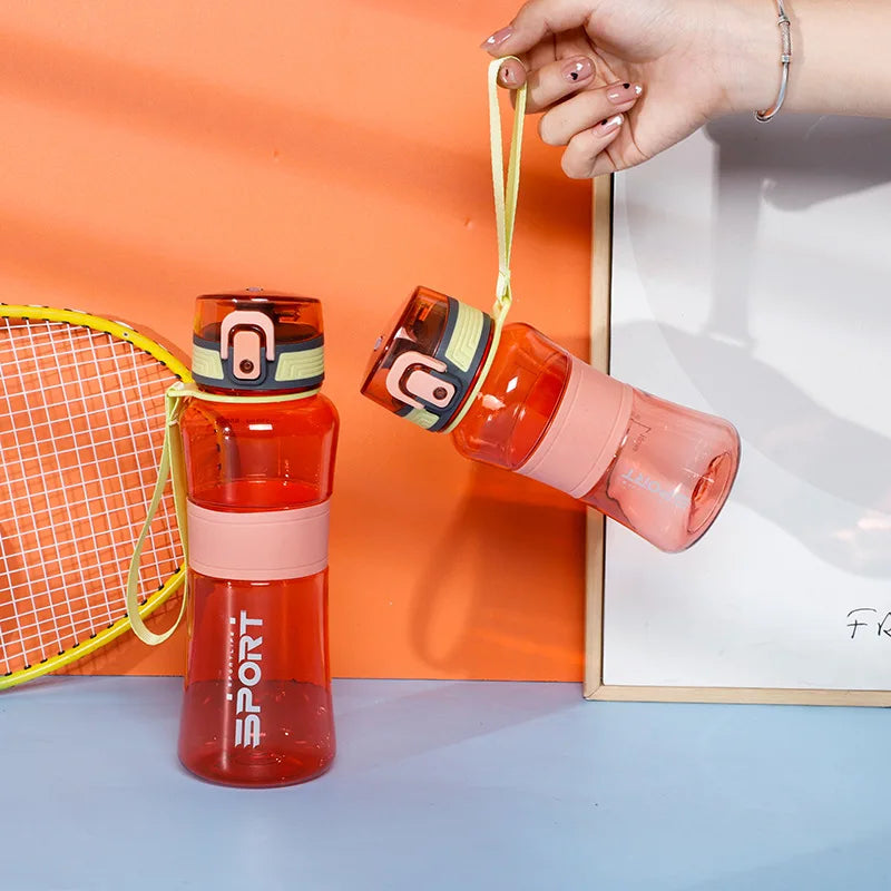 Bouteille Eau Sport Enfants 650ml - Gourde Tritan Sans BPA Anti-Fuite École