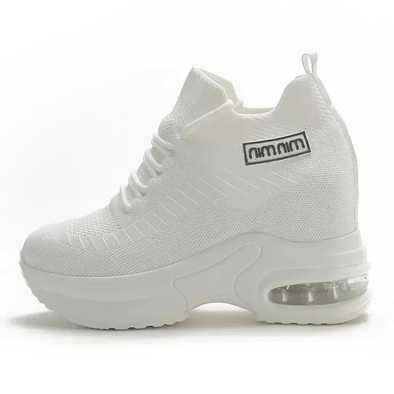 Baskets Semelle Haute Maille Respirante - Confortables Décontractées Femme 2024