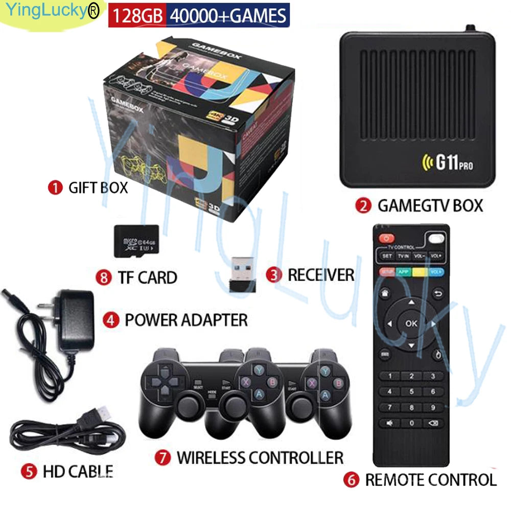 Console Arcade Rétro G11 Pro - 60000+ Jeux 4K HD Manette Sans Fil