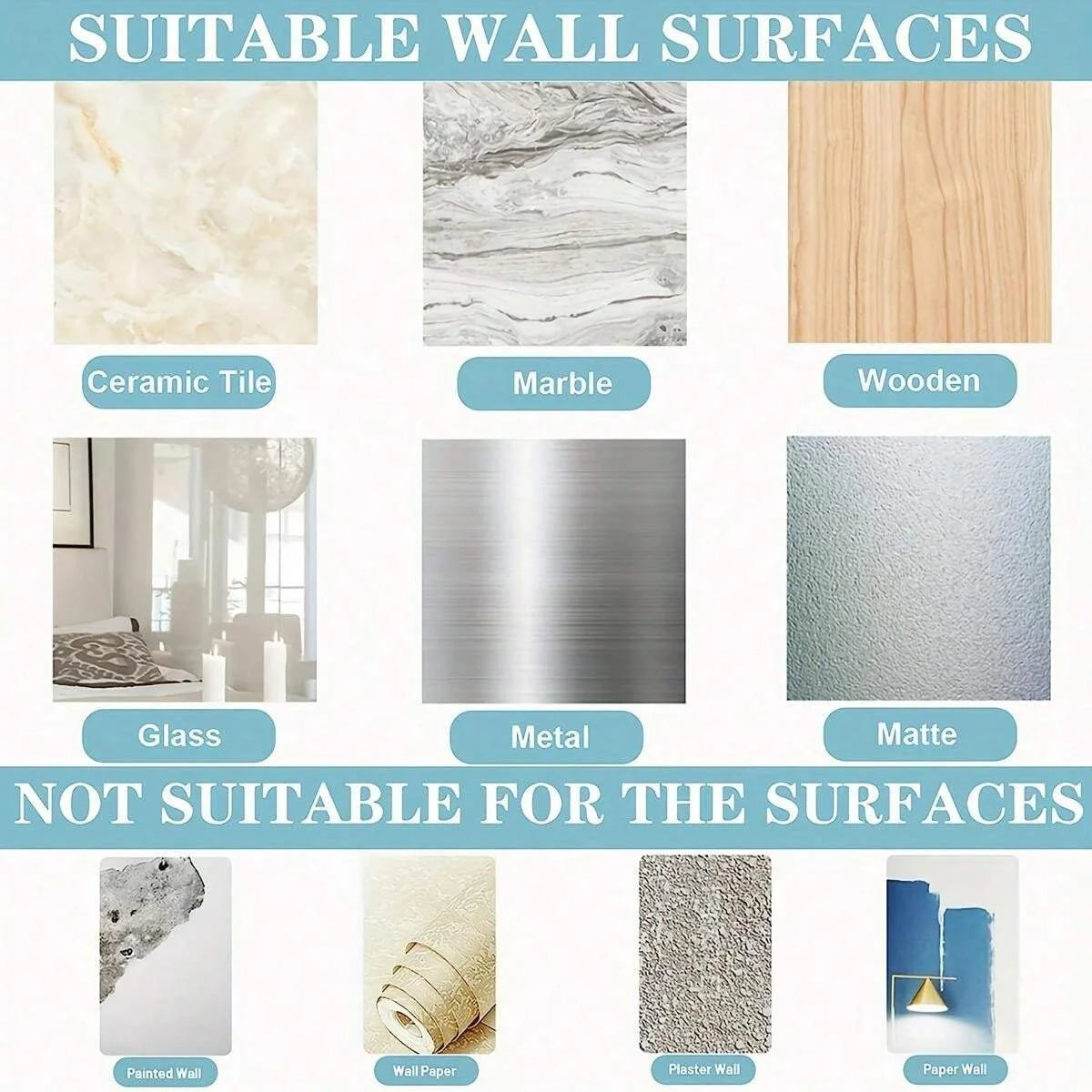 Porte-Serviettes Auto-Adhésif Mural - Crochets Rangement Cuisine