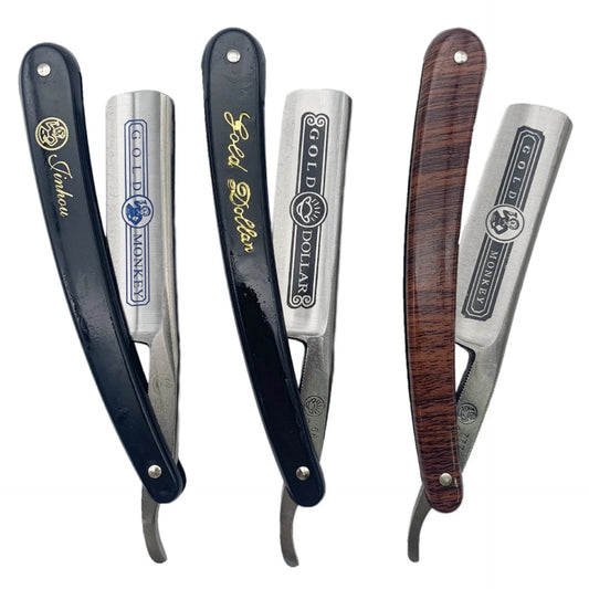 Rasoir Barbier Classique Bord Droit - Couteau Rasage Professionnel Shavette