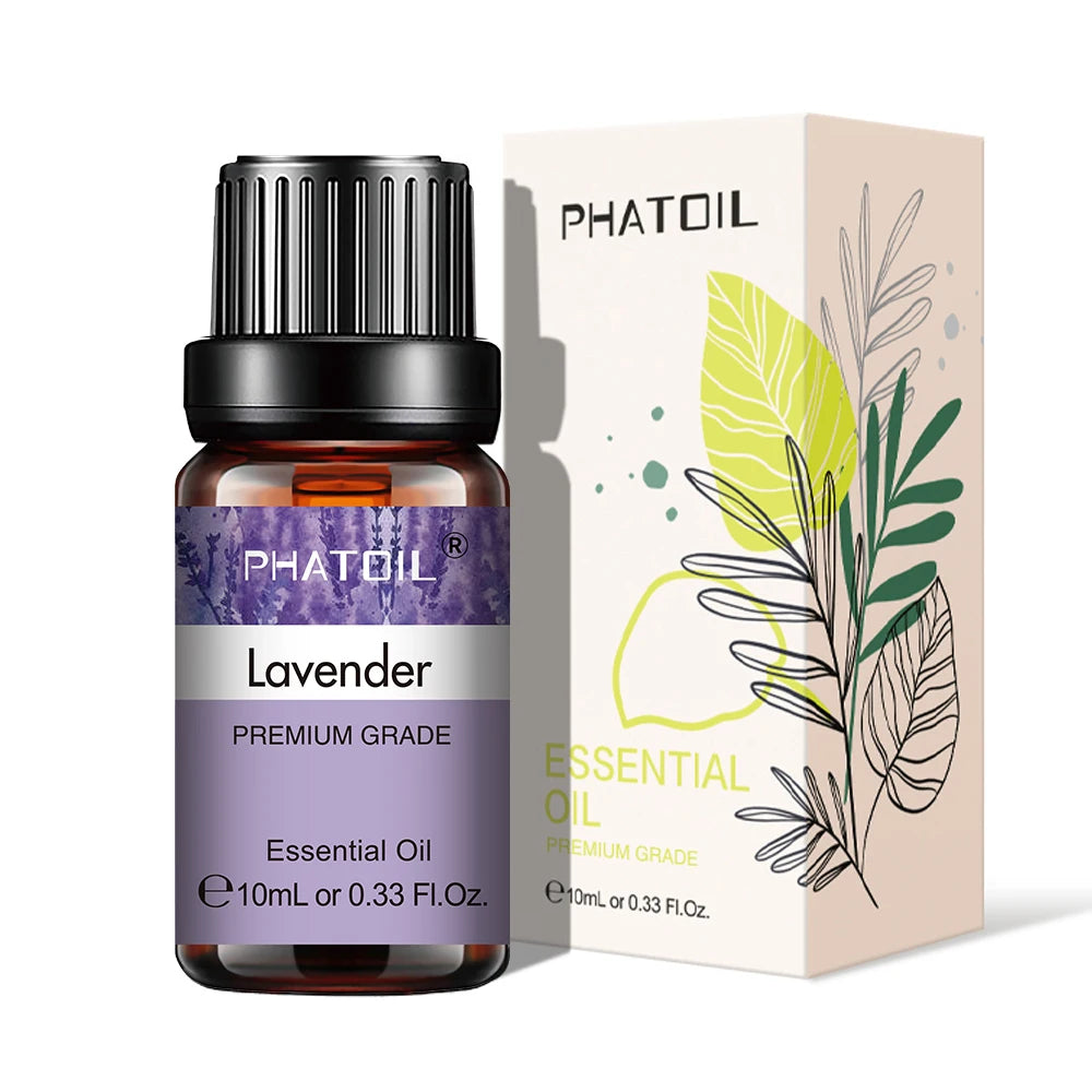 10ml Pure Natural Lavender Essential Oils for Diffuser, Humidifier, Aromatherapy, Jasmine &amp; Vanilla Aroma Oil for Skin Care, DIY Soap