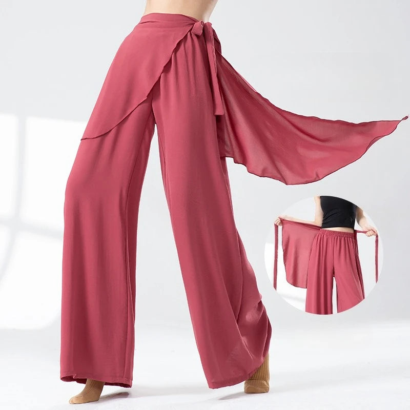 Pantalon Danse Femme Évasé - Micro Jupe Entraînement