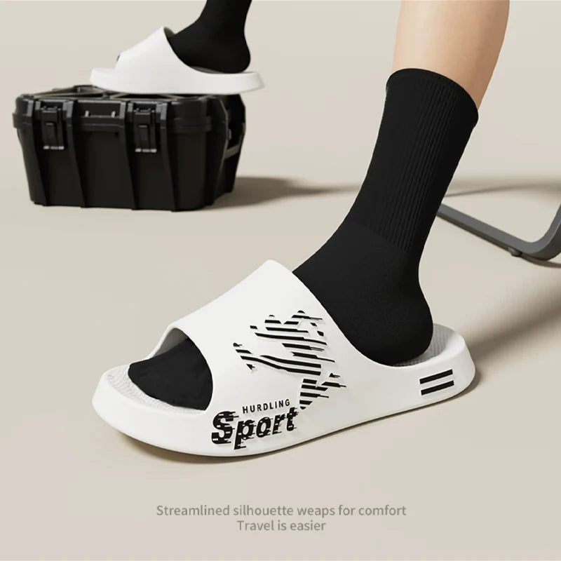 Pantoufles Sport Homme Été - Tongs Plage Semelle Souple Antidérapantes