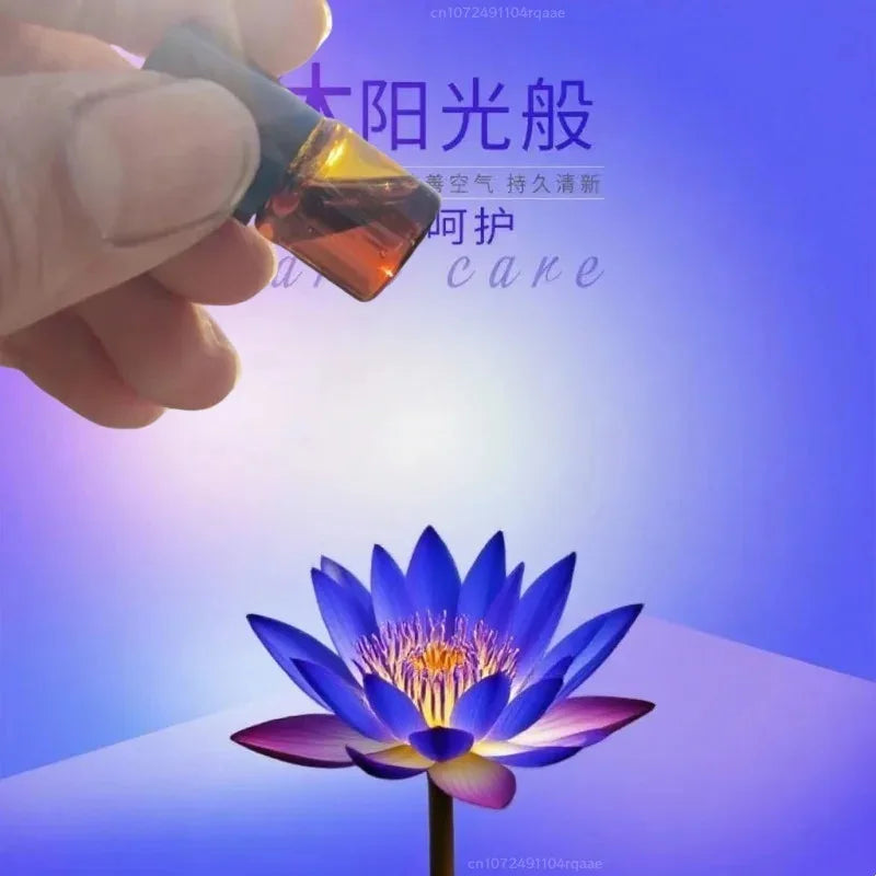 Premium Blue Lotus Oud Oil 2ml - Organic Cambodian Home Fragrance