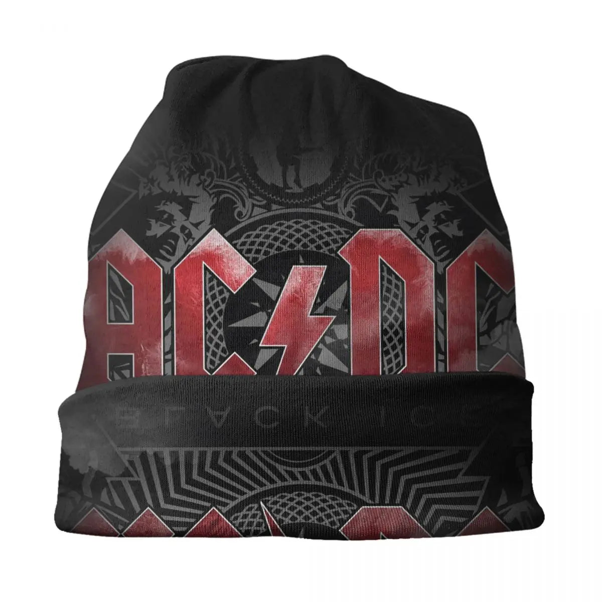 Bonnet Rétro Rock AC/DC - Tricot Hiver Heavy Metal Unisexe