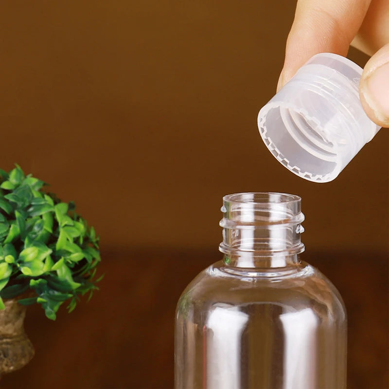 Set of 50 Multi-Size Plastic Squeeze Bottles - DIY Cosmetic Travel