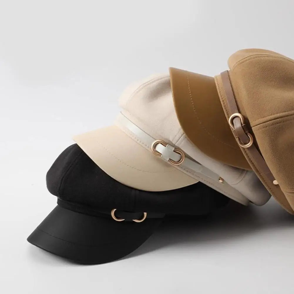 Béret Britannique Rétro Femme - Casquette Octogonale Printemps Automne