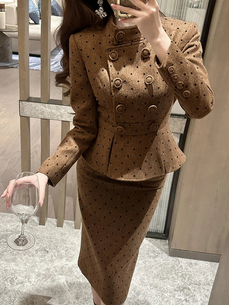 Robe Mi-Longue Femme Vintage Double Boutonnage - Élégante Fête Printemps