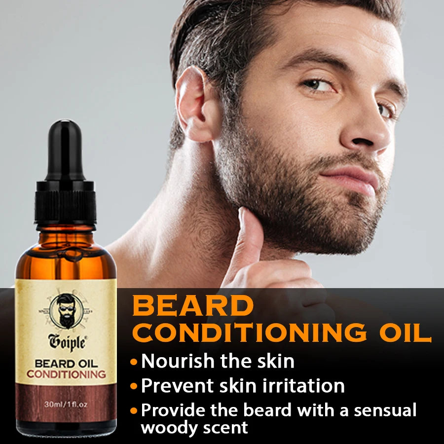 Kit 2 Premium Beard Oils - Volumizing &amp; Revitalizing for Men