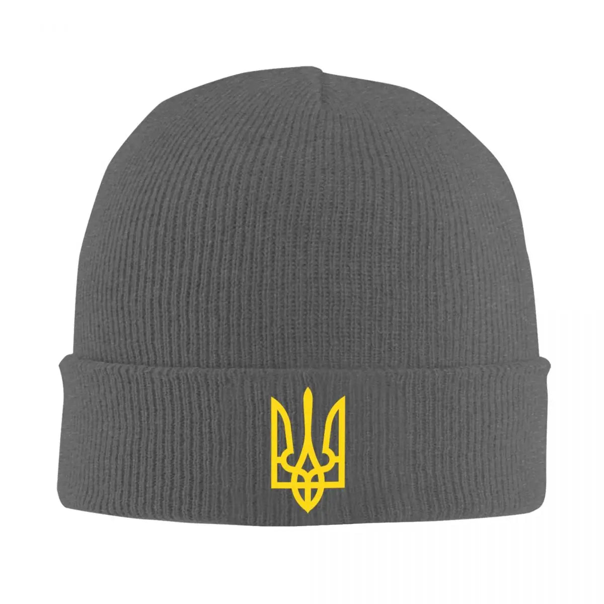 Bonnet ukrainien personnalisé chapeau mode tricot chapeau hommes unisexe adulte blason drapeau ukrainien chaud hiver Skullies bonnets casquettes