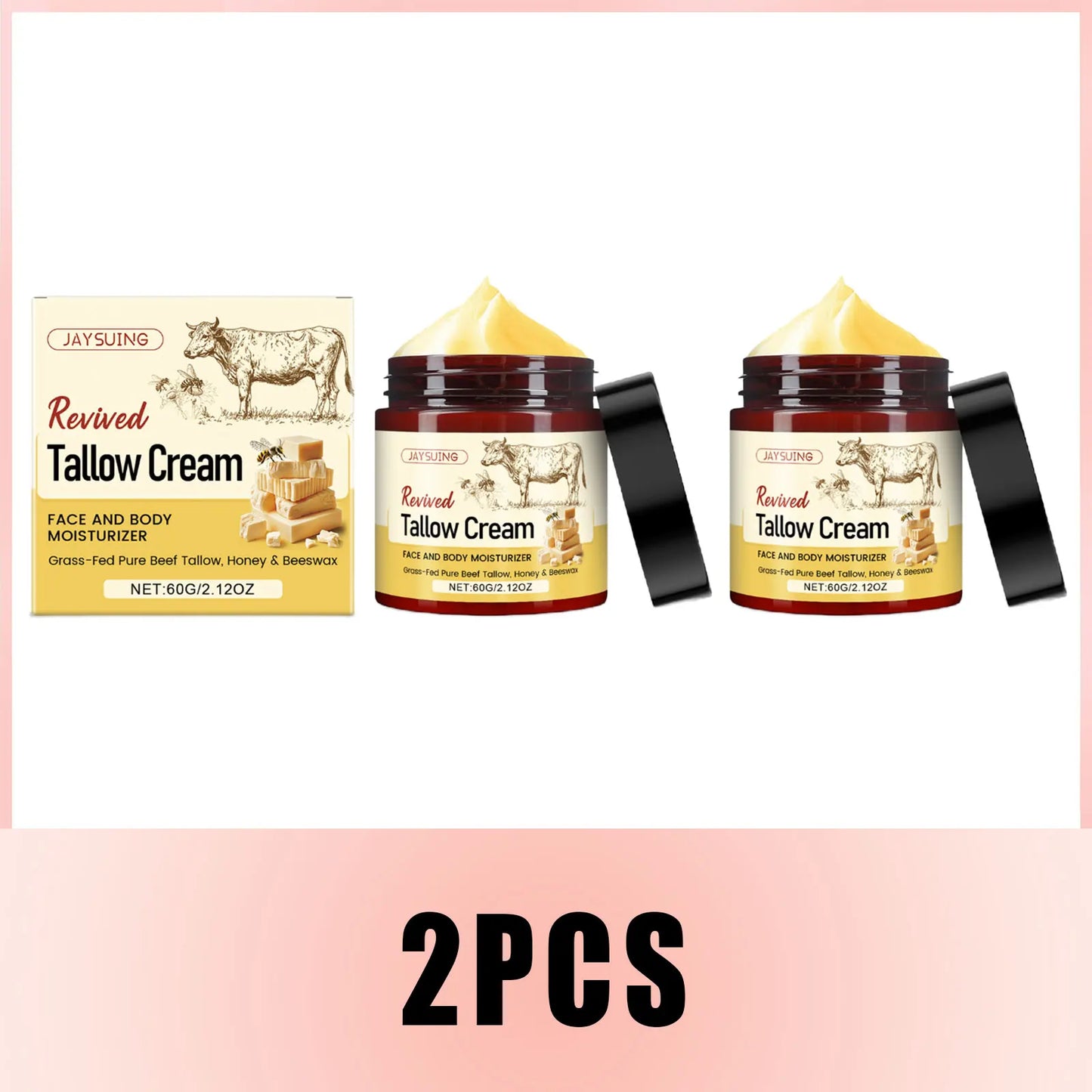 Natural Face &amp; Body Moisturizer - Organic Whipped Honey Beeswax